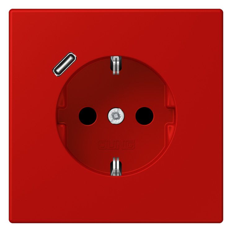 Jung LC1520-18C227 SCHUKO-Steckd.m.USB Typ C LC32090