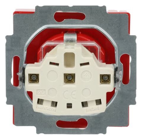 BJ 20 EUCKS-12-82-101 SCHUKO Steckdosen-Einsatz rt RAL3020 future