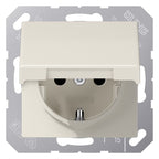 Jung AS 1520 NBFKL SCHUKO-Steckdose 16A 250V Klappd.bruchs.o.Krallen