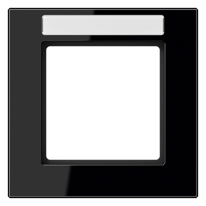 Jung AC581BFNASW Rahmen 1fach Schriftfeld bruchs. A creation schwarz
