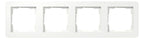 GIRA 0214151 Abdeckrahmen 4f Gira E1 Reinweiß m