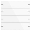 GIRA 5024903 Wippenset 4fach Tastsensor4 TS4 Aluminium Reinweiß glänzend (lack.)