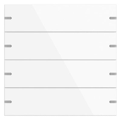 GIRA 5024903 Wippenset 4fach Tastsensor4 TS4 Aluminium Reinweiß glänzend (lack.)