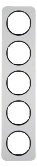 Berker 10152184 Rahmen 5fach R.1 Alu/schwarz