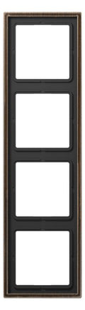 Jung ME2984AT Rahmen 4fach LS/FD-design Messing antik