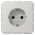 Jung CD1520BFKILG SCHUKO Steckdose erh.Ber.schutz bruchsicher lichtgrau
