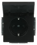 BJ 20 EUKB-885 SCHUKO Steckdosen-Einsatz schwarz matt future linear
