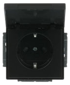 BJ 20 EUKB-885 SCHUKO Steckdosen-Einsatz schwarz matt future linear