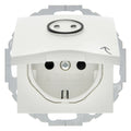 Berker 47441949 Steckdose SCHUKO+Klappd. abtastb.+erh.BS S.1/B.3/B.7 polarw.matt