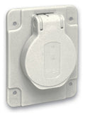 Schneider PKS61G Schukosteckdose grau 2p+E 10/16A 250V f.DE IP54 65x85mm