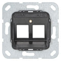 GIRA 560200 Modular Jack MJ-02 2fach Tragring