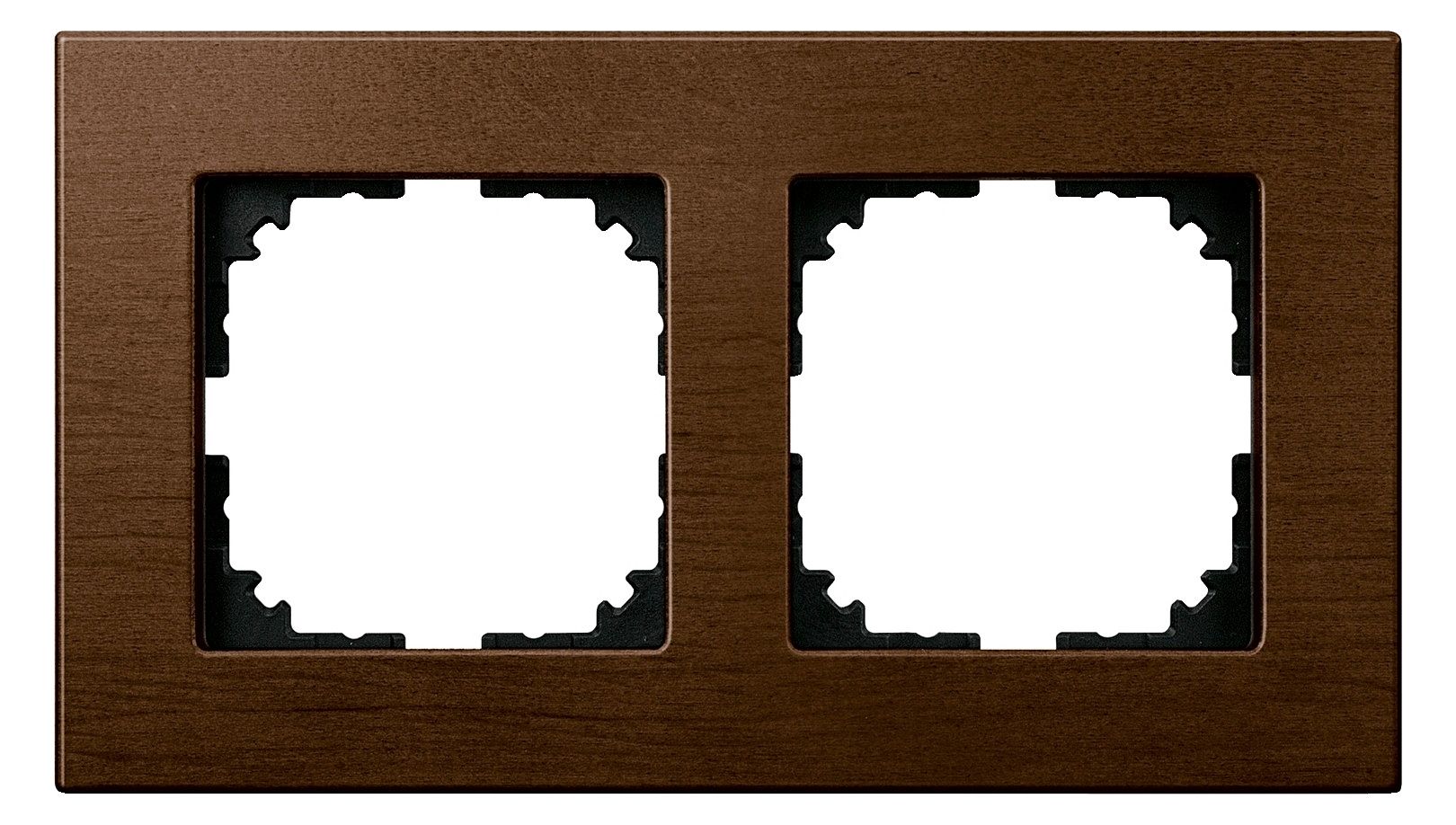 Mert MEG 4052-3473 Holzrahmen,2-fach, Walnuss,M-PLAN