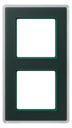 Jung AV582GLMSG Glasrahmen 2f senkr.eu.waager.e Montage Glas A VIVA sm