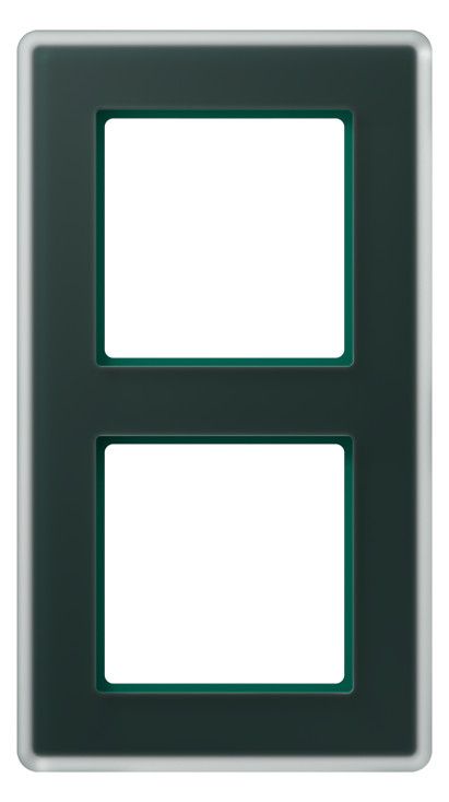 Jung AV582GLMSG Glasrahmen 2f senkr.eu.waager.e Montage Glas A VIVA sm