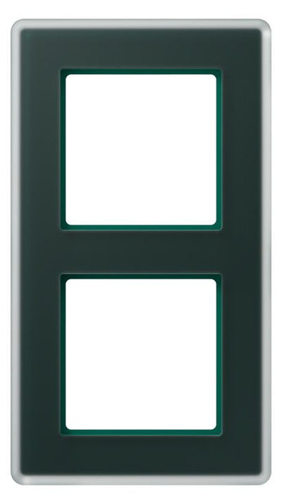 Jung AV582GLMSG Glasrahmen 2f senkr.eu.waager.e Montage Glas A VIVA sm