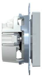 Mert MEG 2302-0329 SCHUKO-Steckdose BRS Sonder m.Schriftfeld StK lichtgrau Sys.M