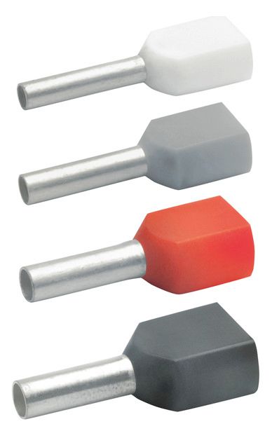 Klauke 87614 Zwillings-Aderendhülse isol. 2x10qmm 14mm rot