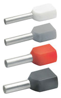 Klauke 87614 Zwillings-Aderendhülse isol. 2x10qmm 14mm rot