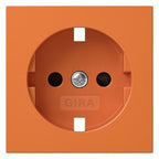 GIRA 4921109 Abdeckung SCHUKO-Steckdose m.Shutter ZSV System 55 Orange glänzend