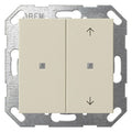 GIRA 517501 Taster Wippe 2fach unbedr./ Pfeile OneKNX System 55 Cremeweiß gl.