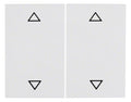 Berker 14357209 Wippe m.Aufdruck Symbol Pfeile K.1 polarweiß glänzend