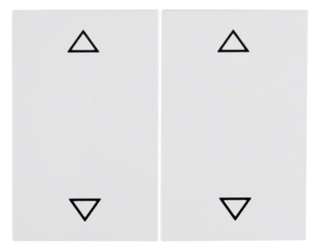 Berker 14357209 Wippe m.Aufdruck Symbol Pfeile K.1 polarweiß glänzend