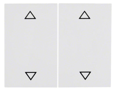 Berker 14357209 Wippe m.Aufdruck Symbol Pfeile K.1 polarweiß glänzend