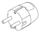 Pollmann 3050104 Schuko-Zentralstecker weiß