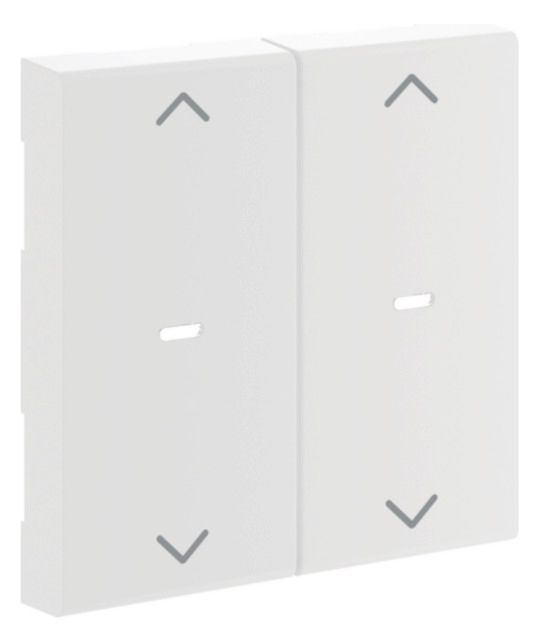 Hager GW2AC9016 Wippe 2fach Pfeil f.Tastsensormodul 55mm hfr verkehrsweiß