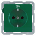 Berker 47236003 Steckdose SCHUKO m.EHBS Q.x grün samt