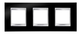 GEWISS GW16226TN Abdeckrahmen LUX International 2+2+2M horiz. Tonerschwarz