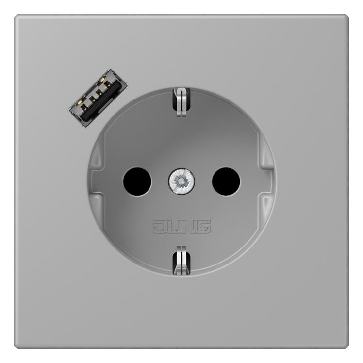 Jung LC1520-18A204 SCHUKO-Steckd.m.USB Typ A LC32012