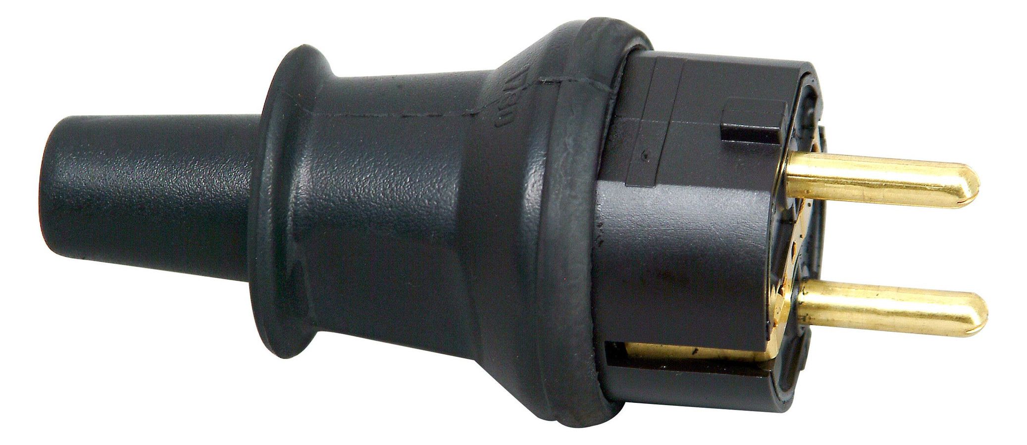 Kopp 173016008 Schuko Stecker Einsatz Polyamid/Kappe SEBS bruchfest 2 Schukos