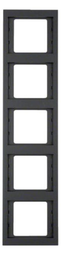 Berker 13537006 Rahmen 5fach senkrecht K.1 anthrazit matt