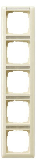 GIRA 111501 Abdeckrahmen 5fach senkrecht BSF System 55 Cremeweiß glänzend
