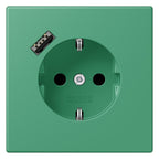 Jung LC1520-18A250 SCHUKO-Steckd.m.USB Typ A LC4320G