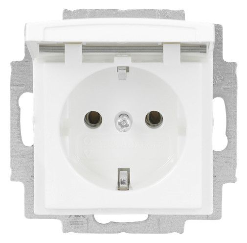 BJ 20 EUKR-914 SCHUKO Steckdose Klappd. o.Spr. alpinweiß balance SI