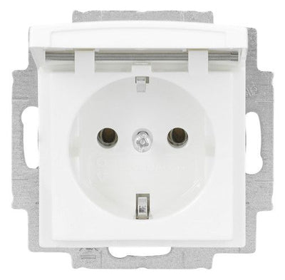 BJ 20 EUKR-914 SCHUKO Steckdose Klappd. o.Spr. alpinweiß balance SI