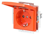 BJ 20 EUKB-14-914 SCHUKO Steckdose Klappdeckel Bs orange Busch-balance SI
