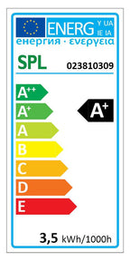 S&H 34582 LED-gedrehte Kerze Filament 35x100mm E14 4W/922 250Lm 2200K klar