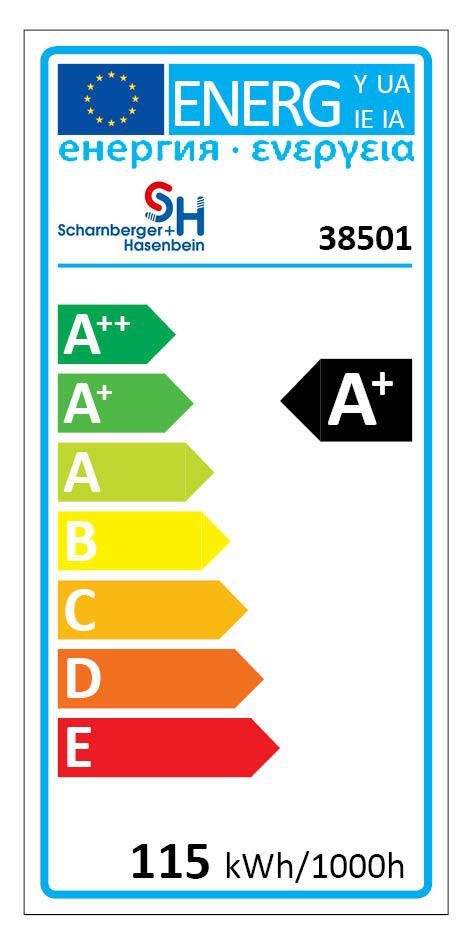 S&H 38501 LED f.Hallenbeleuchtung 230x187mm E40 100-277V 115W 15525Lm