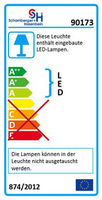 S&H 90173 LED Aufbau Panel Dreieck 100x100x100x5mm 12-14VDC 2W/828 100Lm