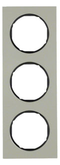 Berker 10132204 Rahmen 3fach R.3 Edelstahl/schwarz