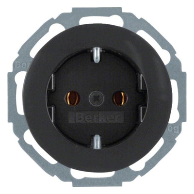 Berker 41452045 Steckdose SCHUKO Serie R.Classic schwarz glänzend