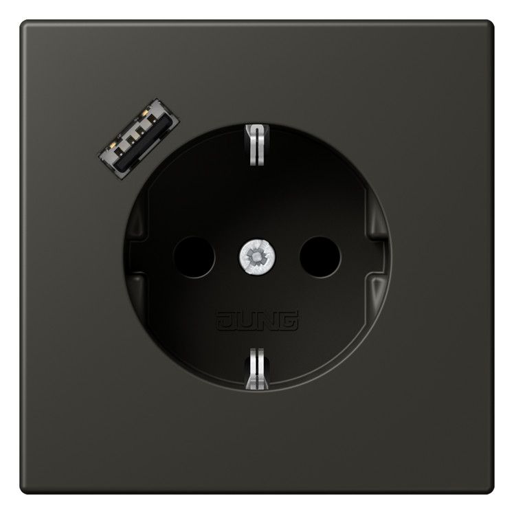 Jung LC1520-18A259 SCHUKO-Steckd.m.USB Typ A LC4320R