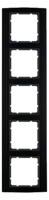 Berker 10153005 Rahmen 5fach B.3 Alu schwarz/anthrazit