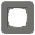 GIRA 0211413 Abdeckrahmen 1fach E3 Dunkelgrau/Reinweiß glänzend Soft-Touch