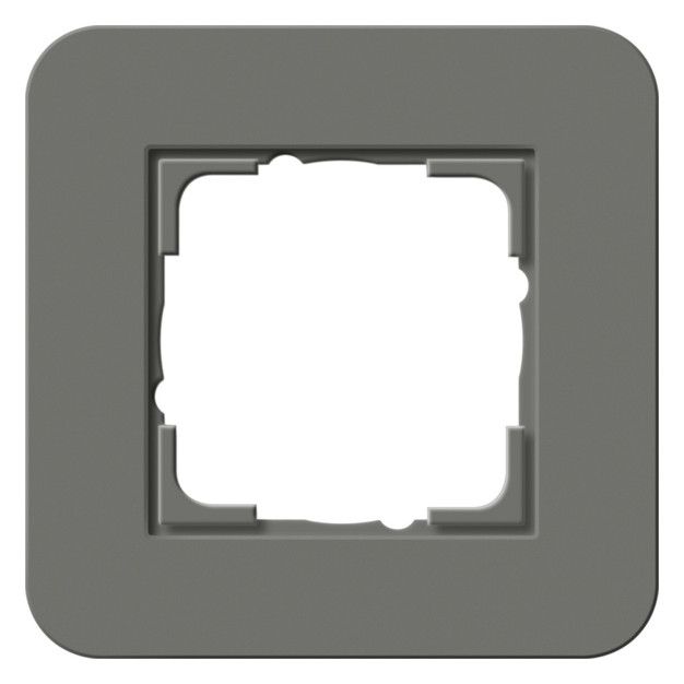 GIRA 0211413 Abdeckrahmen 1fach E3 Dunkelgrau/Reinweiß glänzend Soft-Touch