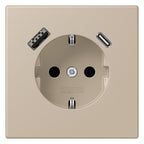 Jung LC1520-15CA243 SCHUKO-Steckd.m.USB Typ AC LC32142