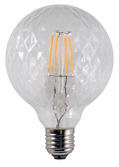 S&H 36695 LED-Globeform Filament 95x135mm dimmbar E27 230V 5,5W/922 400Lm